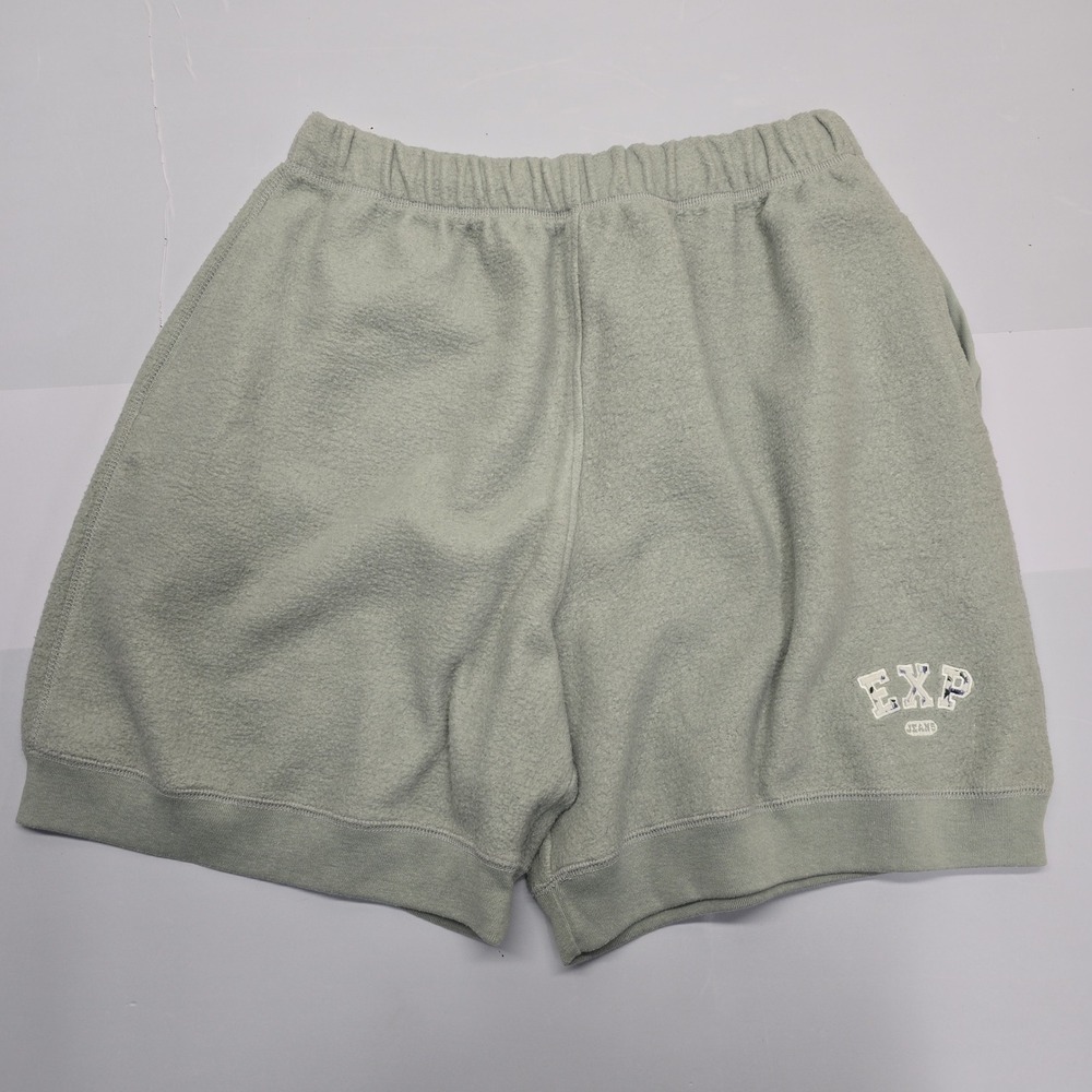 Vintage EXP Jeans by Express‎ Sage Green Fleece Sweat Shorts Womens Large 90s